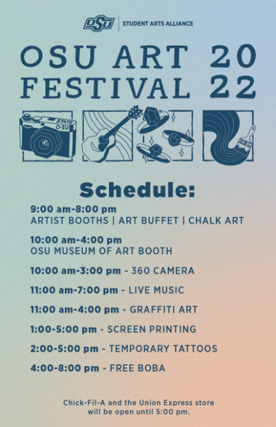 OSU Art Festival Schedule