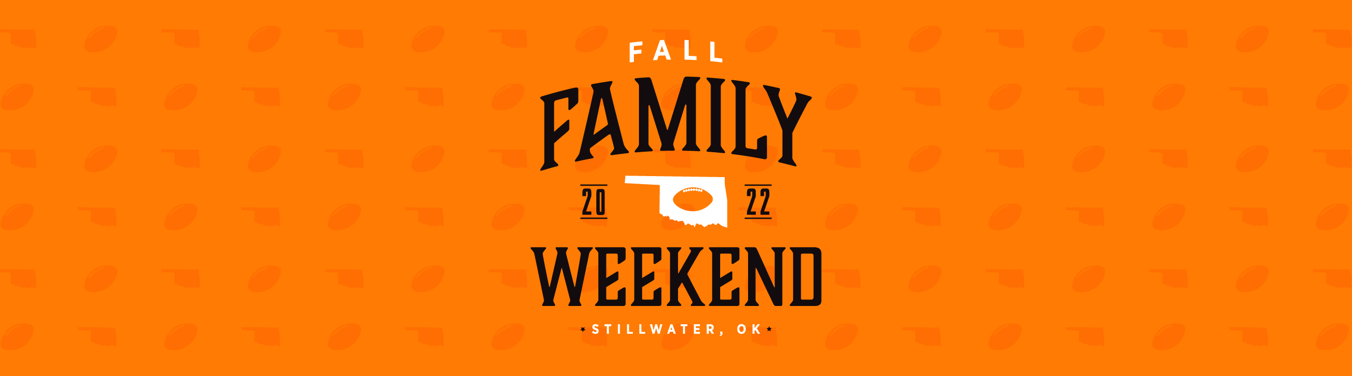 fall family weekend banner logo