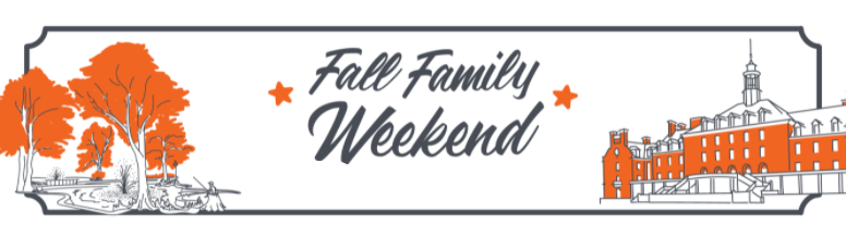 fall family weekend banner logo